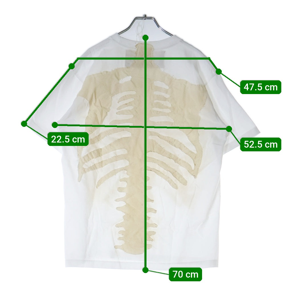 YUTAKA SOMEYA(ユタカソメヤ) BONE TEE ボーン 半袖Tシャツ カットソー ホワイト