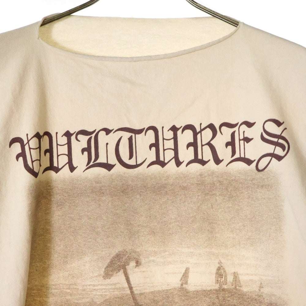 YEEZY(イージー) VULTURES カットオフ 長袖Tシャツ カットソー アイボリー