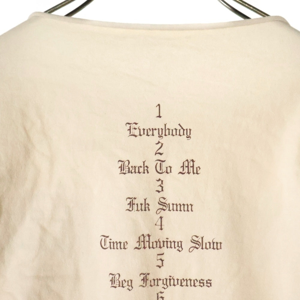 YEEZY(イージー) VULTURES カットオフ 長袖Tシャツ カットソー アイボリー
