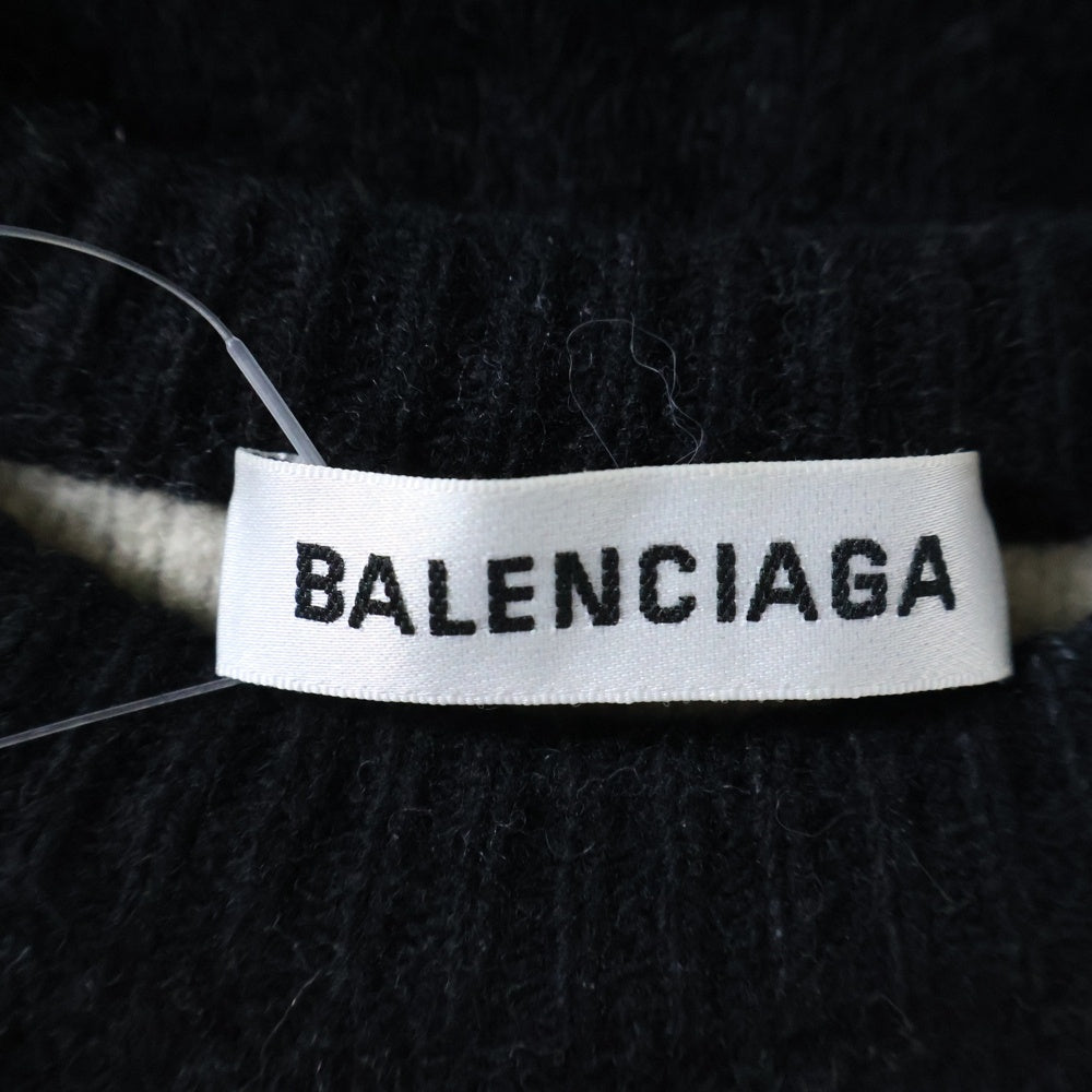 BALENCIAGA(バレンシアガ) 18AW ALL OVER LOGO SWEATER オールオーバーロゴセーター ニット ブラック 555273
