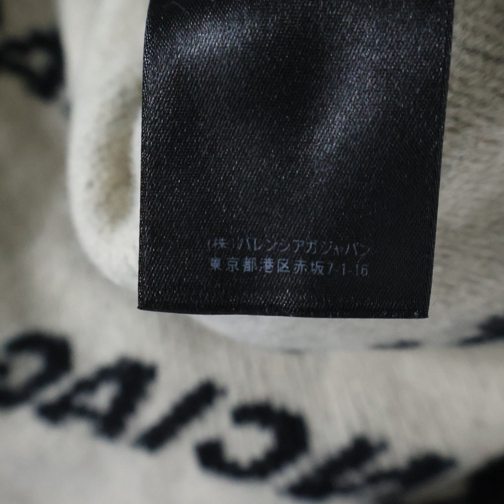 BALENCIAGA(バレンシアガ) 18AW ALL OVER LOGO SWEATER オールオーバーロゴセーター ニット ブラック 555273