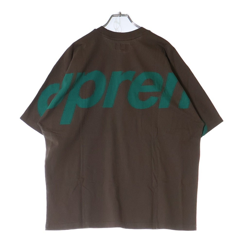 SUPREME(シュプリーム) 25SS Intarsia S/S Top インタージャ バックロゴ半袖Tシャツ ブラウン