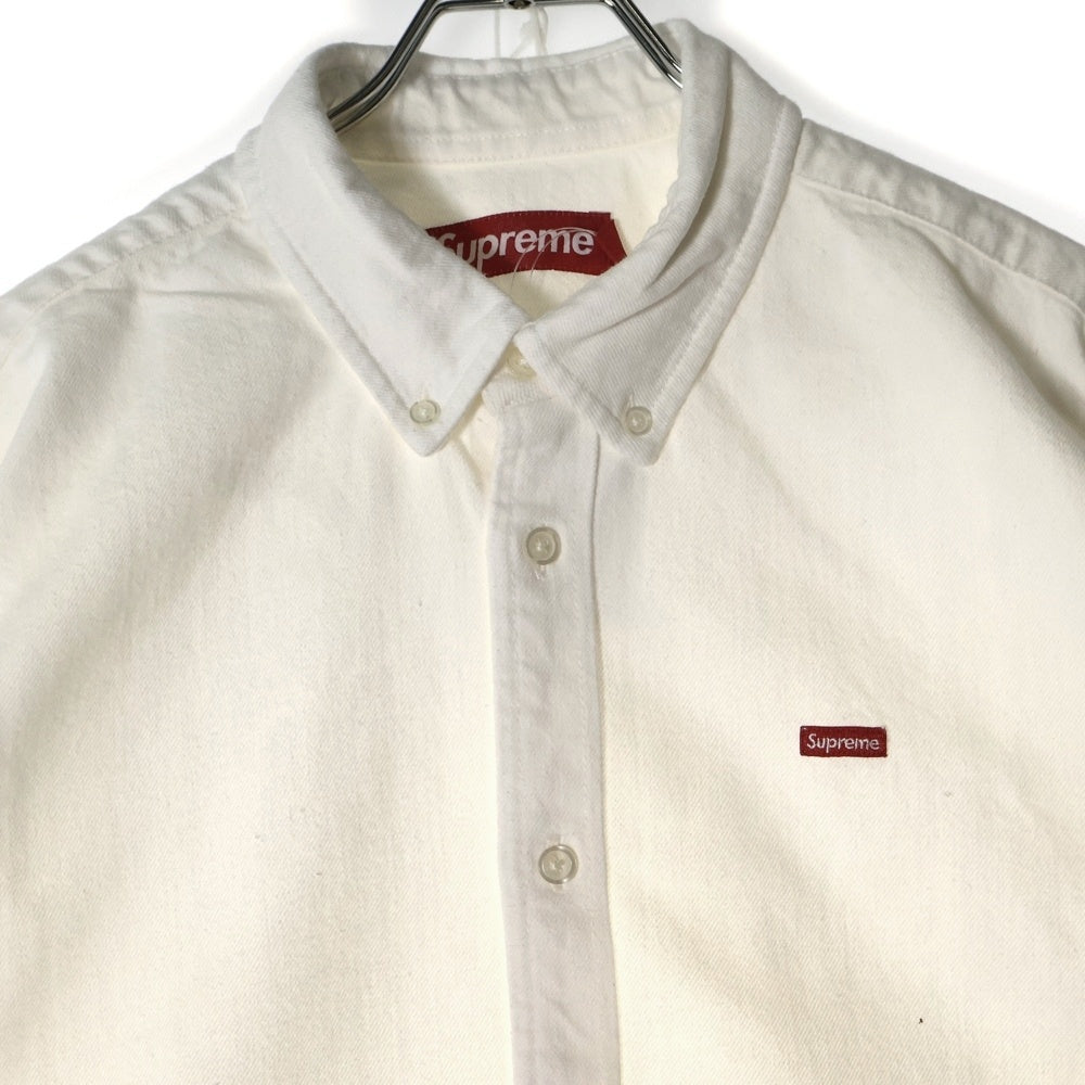 SUPREME(シュプリーム) 25SS Small Box Denim Shirt スモールボックスロゴ 長袖デニムシャツ ホワイト
