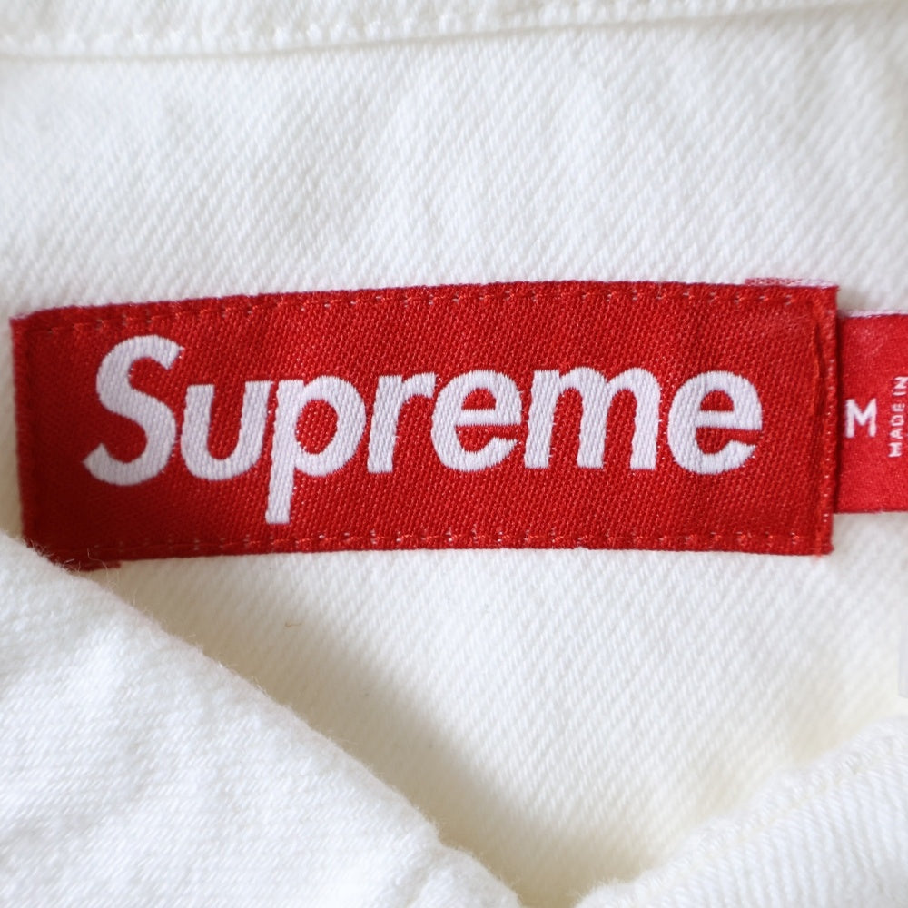 SUPREME(シュプリーム) 25SS Small Box Denim Shirt スモールボックスロゴ 長袖デニムシャツ ホワイト