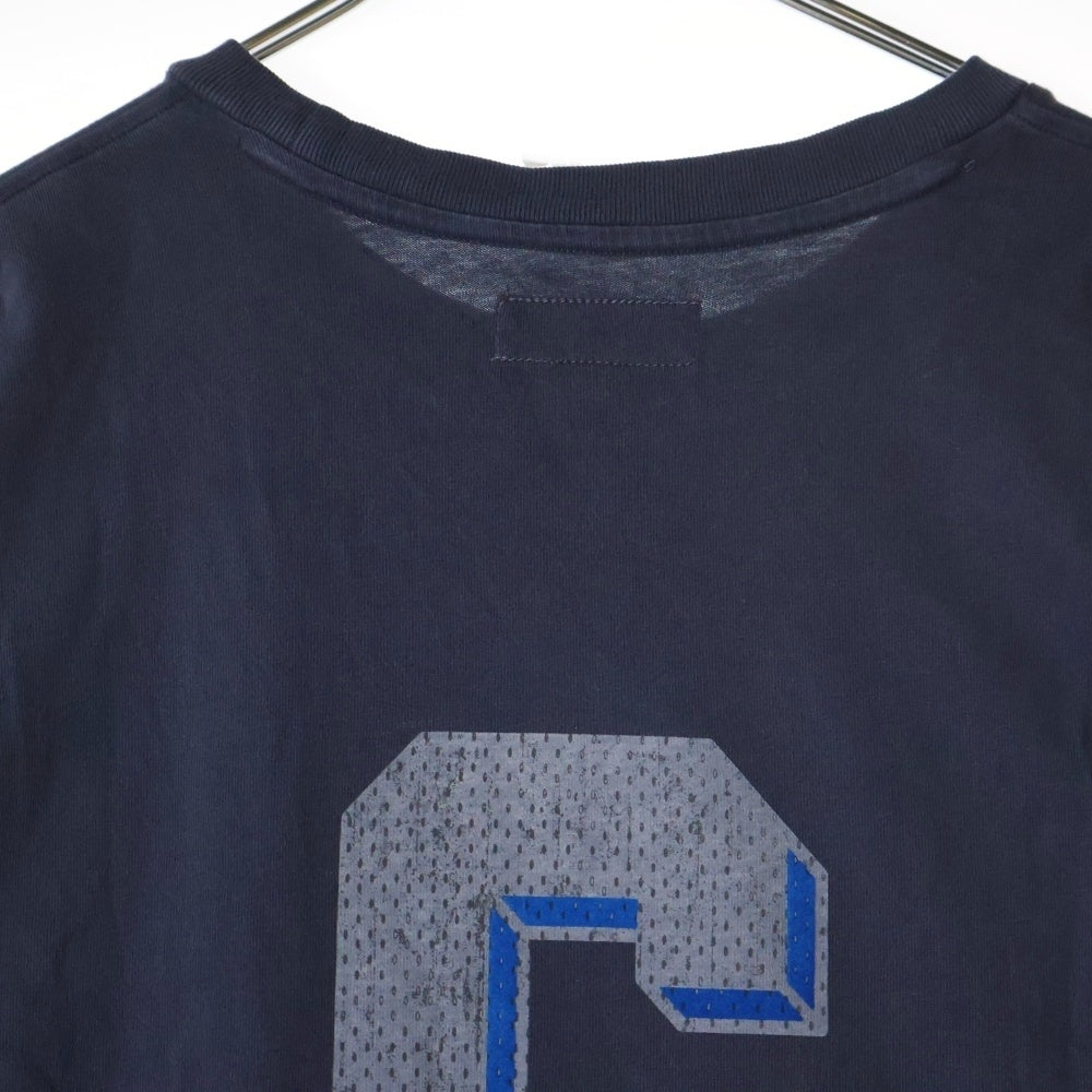 SUPREME(シュプリーム) 25SS Flocked Washed S/S Top フロック ウォッシュド加工 半袖Tシャツ ネイビー