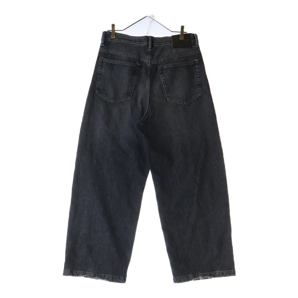 ACNE(アクネ) Loose Fit Jeans 1989 ルーズフィットジーンズ ワイドデニムパンツ B00322 ブラック
