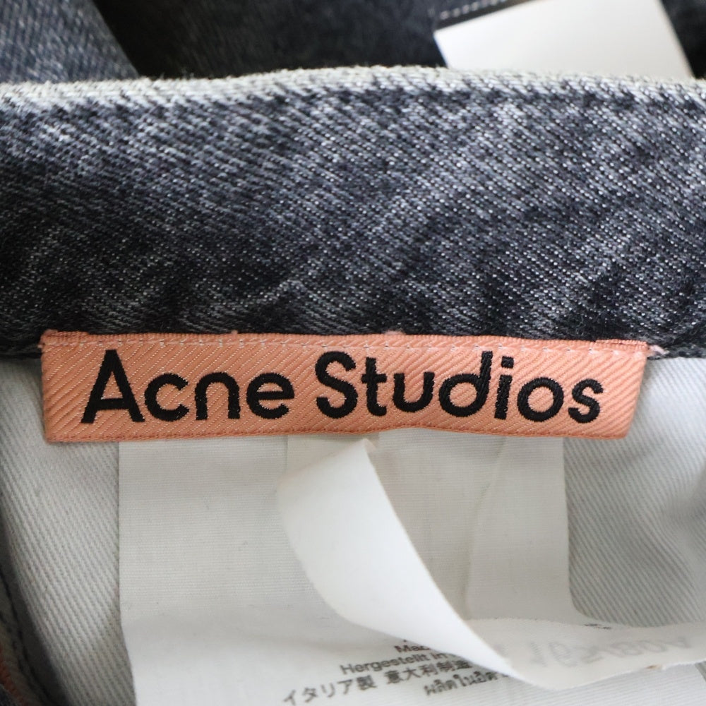 ACNE(アクネ) Loose Fit Jeans 1989 ルーズフィットジーンズ ワイドデニムパンツ B00322 ブラック
