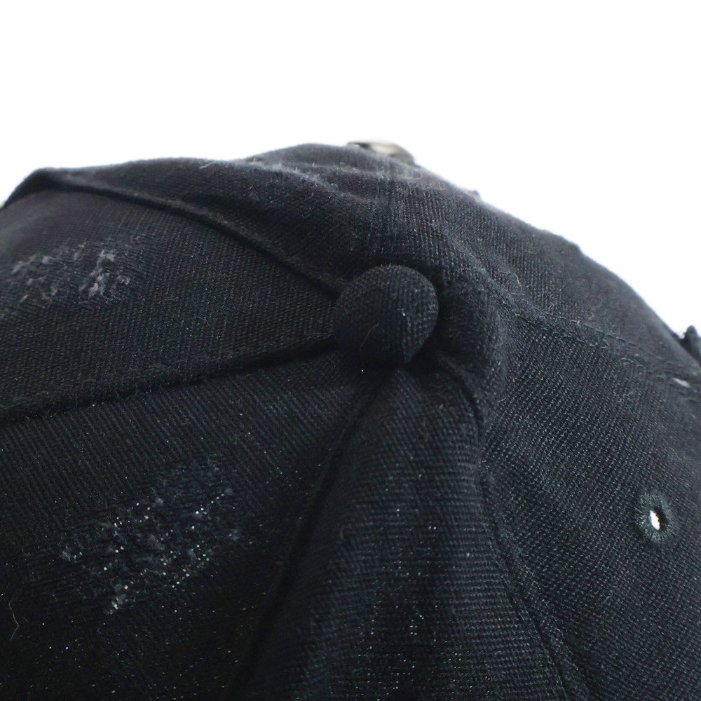 Mowalola(モワローラ) MOWALOLA CAP モワローラキャップ ロゴエンブロイダリーキャップ 帽子 ブラック
