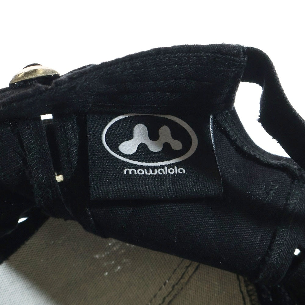 Mowalola(モワローラ) MOWALOLA CAP モワローラキャップ ロゴエンブロイダリーキャップ 帽子 ブラック