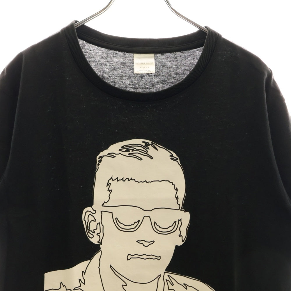 NUMBER (N)INE(ナンバーナイン) MODERN AGE期 アレン・ギンズバーグプリントTシャツ ロゴプリント半袖Tシャツ ブラック