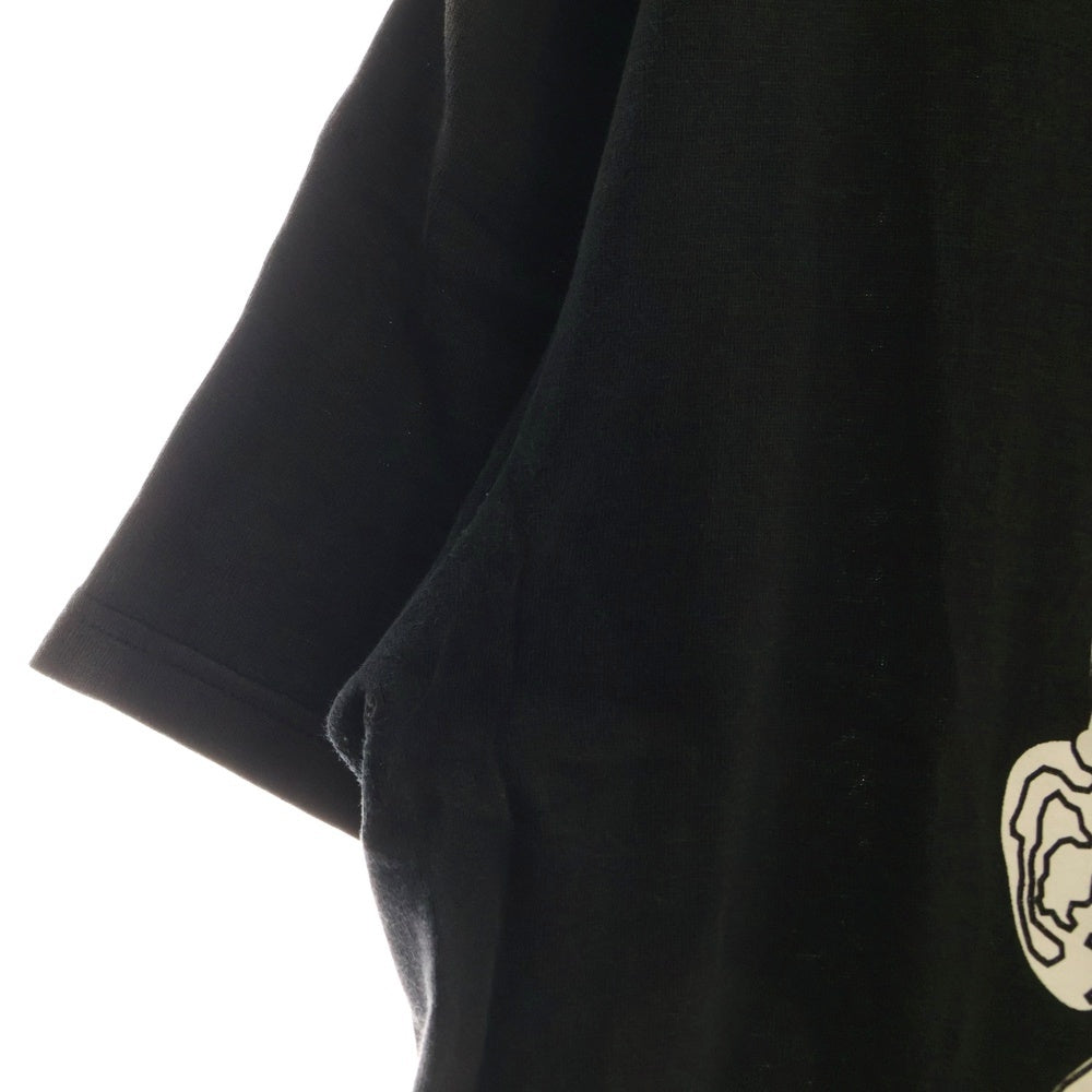 NUMBER (N)INE(ナンバーナイン) MODERN AGE期 アレン・ギンズバーグプリントTシャツ ロゴプリント半袖Tシャツ ブラック