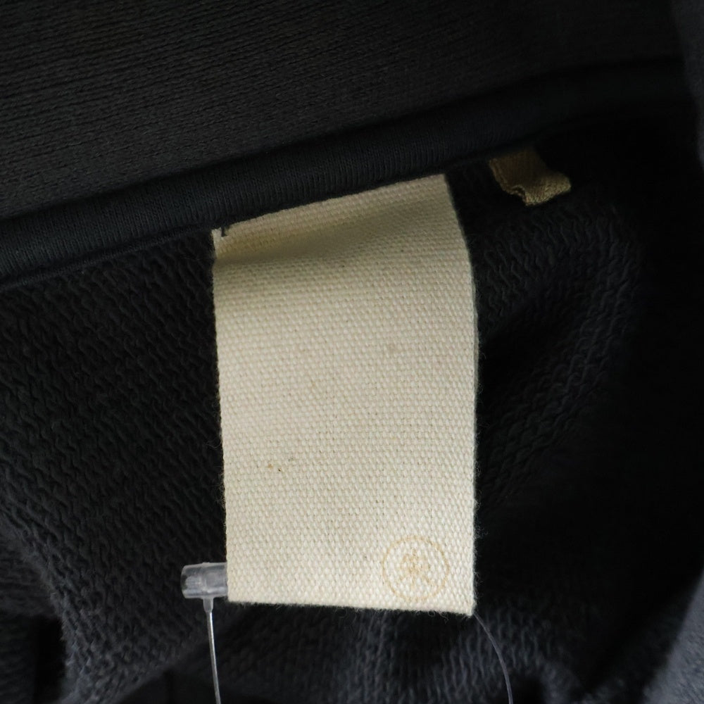 JIAN YE(ジェン イェ) 23AW SOLID ZIP TOP ソリッドジップトップ ハーフジップモックネックスウェットトレーナー チャコール