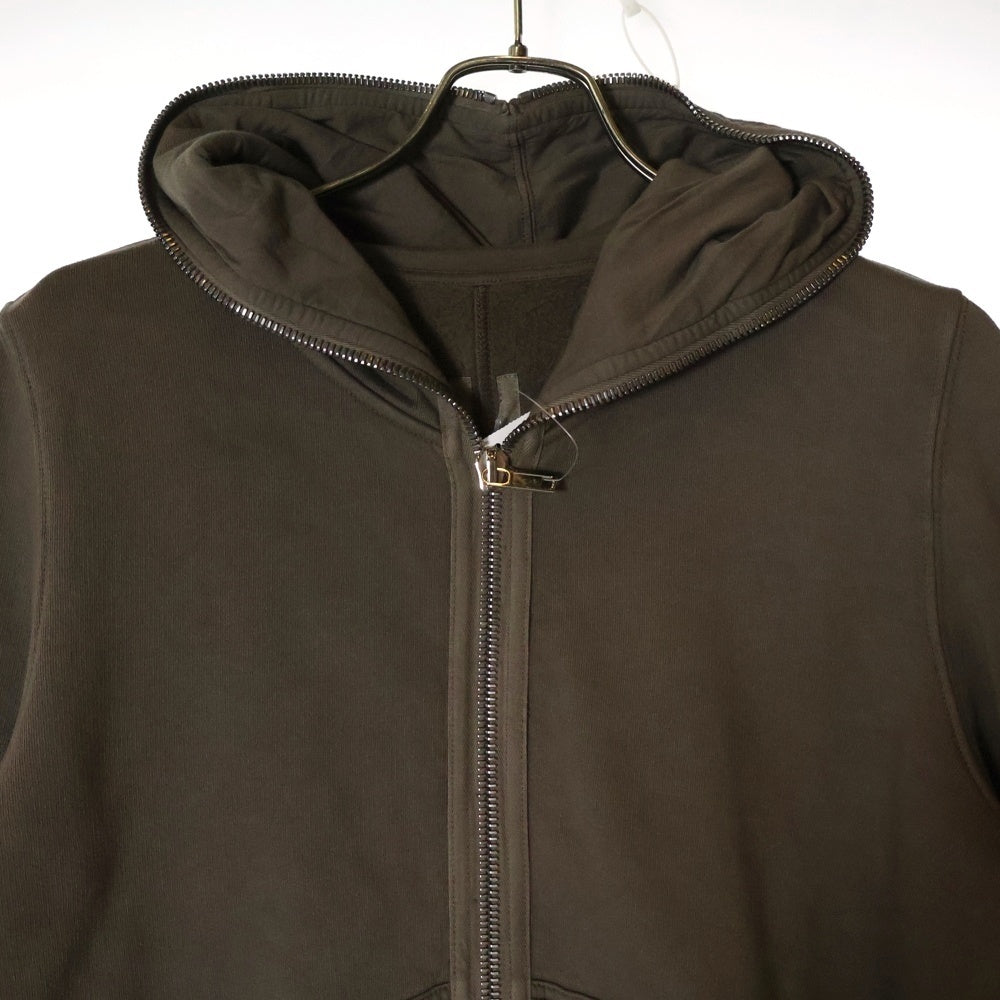 DRKSHDW(ダークシャドウ) 23AW Gimp Hoodie DUST ギンプフーディー ダスト フルジップアップスウェットパーカー DU02C5291-F ブラウン