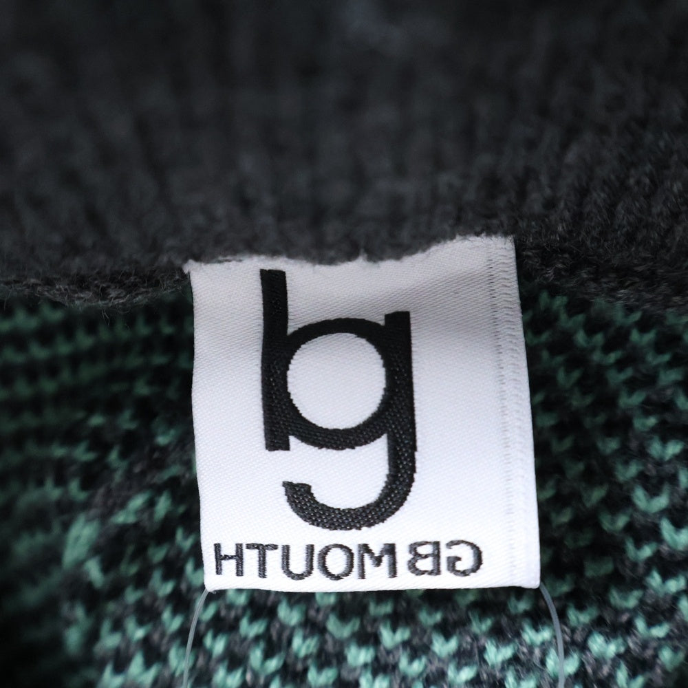 GB-MOUTH(ジービーマウス) Algae 藻 Knit Pants ニットパンツ 総柄ニットパンツ グリーン