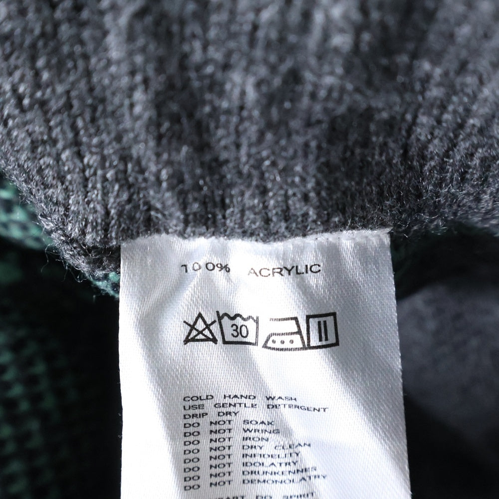 GB-MOUTH(ジービーマウス) Algae 藻 Knit Pants ニットパンツ 総柄ニットパンツ グリーン