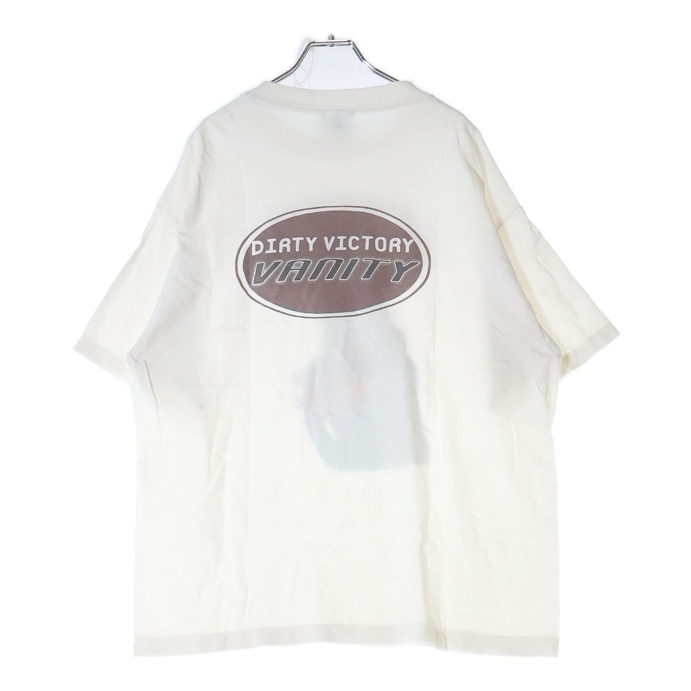 SAINT MICHAEL(セントマイケル) 24AW VANITY S/S T-SHIRT ヴァニティショートスリーブTシャツ ロゴプリント半袖Tシャツ SM-YS-1-0000-006 ホワイト
