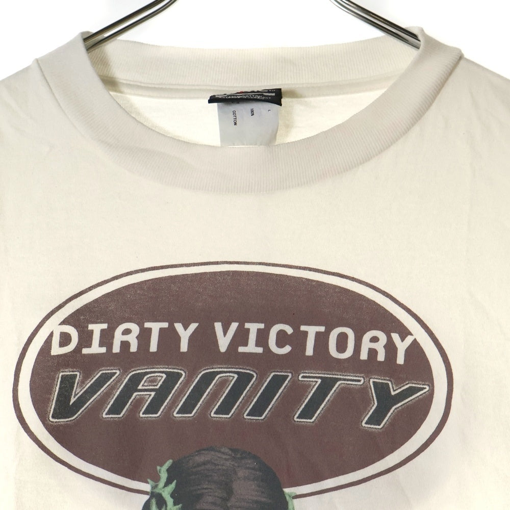 SAINT MICHAEL(セントマイケル) 24AW VANITY S/S T-SHIRT ヴァニティショートスリーブTシャツ ロゴプリント半袖Tシャツ SM-YS-1-0000-006 ホワイト