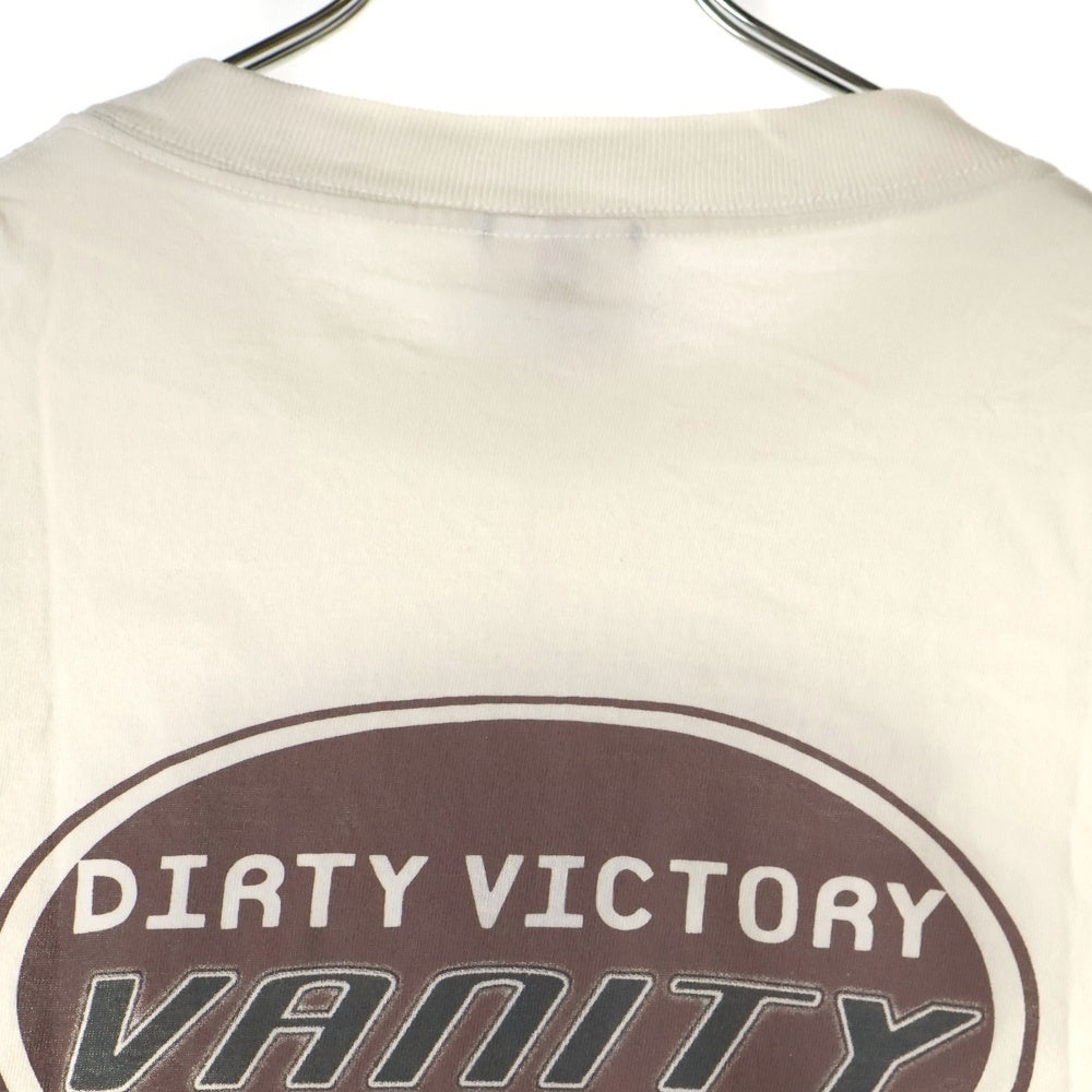 SAINT MICHAEL(セントマイケル) 24AW VANITY S/S T-SHIRT ヴァニティショートスリーブTシャツ ロゴプリント半袖Tシャツ SM-YS-1-0000-006 ホワイト