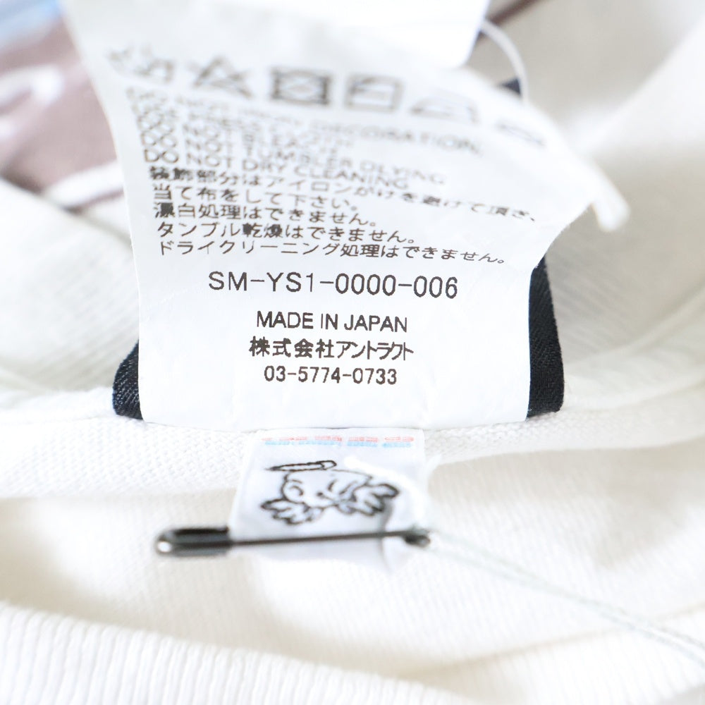 SAINT MICHAEL(セントマイケル) 24AW VANITY S/S T-SHIRT ヴァニティショートスリーブTシャツ ロゴプリント半袖Tシャツ SM-YS-1-0000-006 ホワイト