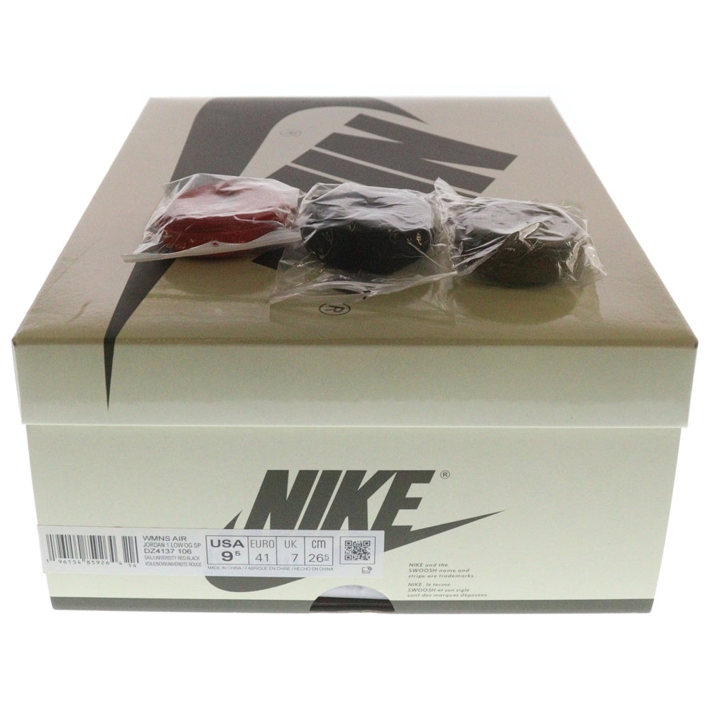 NIKE(ナイキ) ×Travis Scott WMNS AIR JORDAN 1 LOW OG Medium Olive DZ4137-106 ウィメンズ エアジョーダン1 ミディアムオリーブ ローカットスニーカー US9.5/26.5m