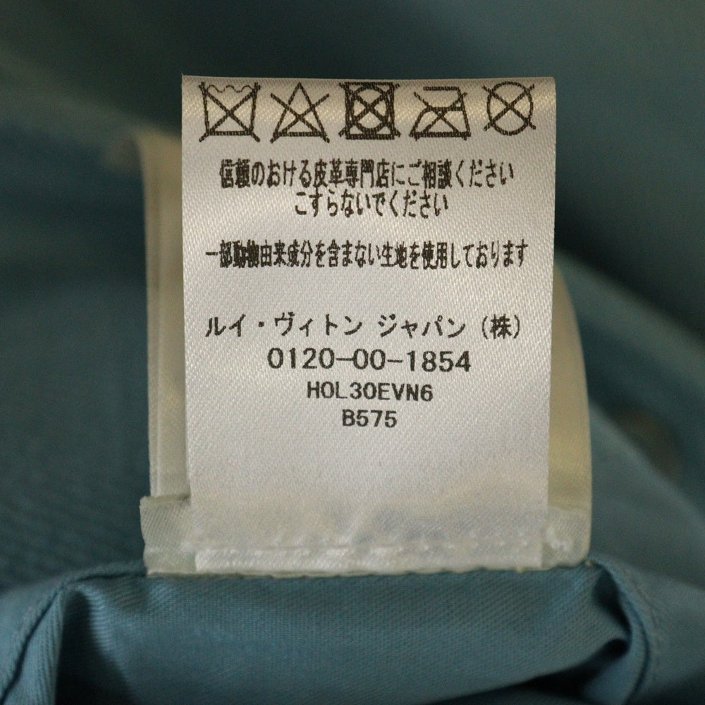 LOUIS VUITTON(ルイヴィトン) 23AW × 草間彌生 パッチワーク バーシティレザー切り替えジャケット スタジャン ブルー/ホワイト RM232H VN6 HOL30E