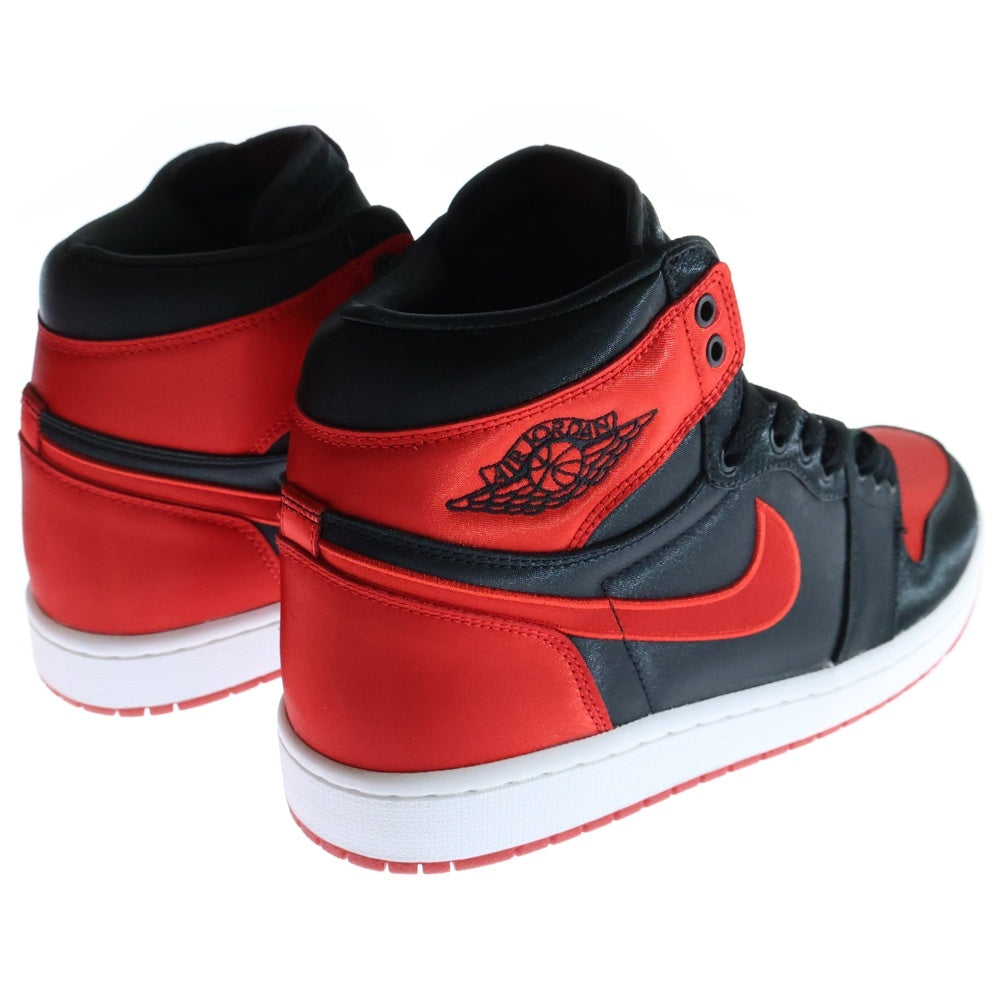 NIKE(ナイキ) WMNS AIR JORDAN1 RETRO HIGH OG エアジョーダン1 サテンブレッド ハイカットスニーカー レッド US10.5/27.5cm FD4810-061
