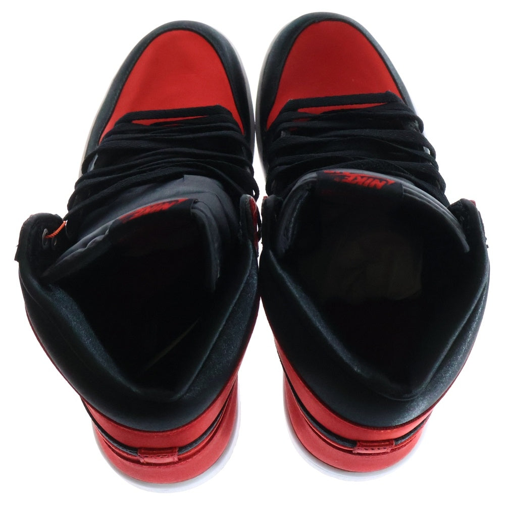 NIKE(ナイキ) WMNS AIR JORDAN1 RETRO HIGH OG エアジョーダン1 サテンブレッド ハイカットスニーカー レッド US10.5/27.5cm FD4810-061