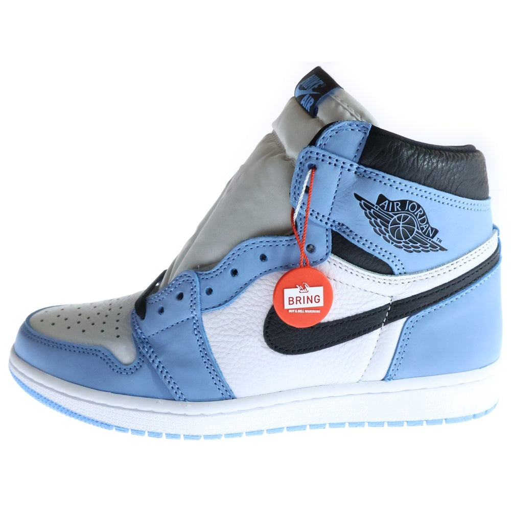 NIKE(ナイキ) AIR JORDAN1 RETRO HIGH OG エアジョーダン1 ユニバーシティブルー ハイカットスニーカー ホワイト/ブルー US9/27cm 555088-134