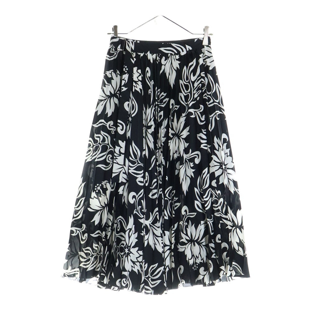Sacai(サカイ) Floral Print Skirt 花柄プリーツスカート ブラック レディース 24-07054