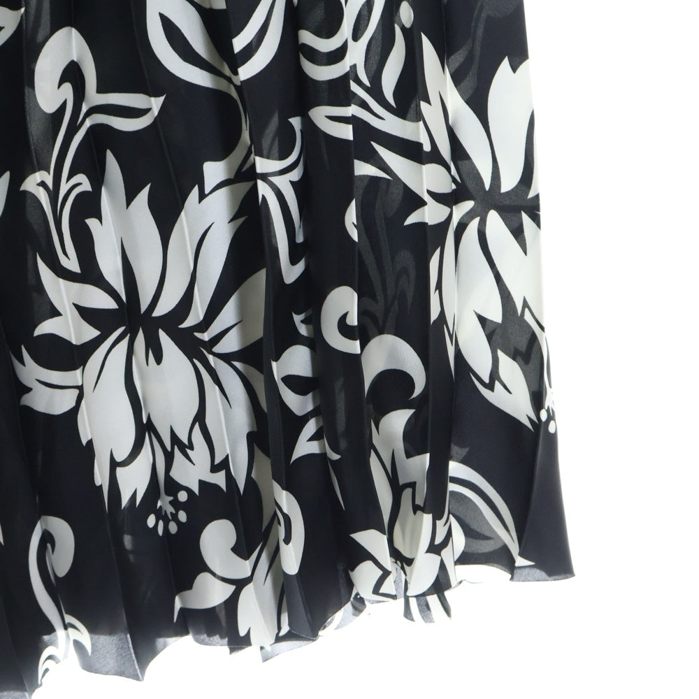 Sacai(サカイ) Floral Print Skirt 花柄プリーツスカート ブラック レディース 24-07054
