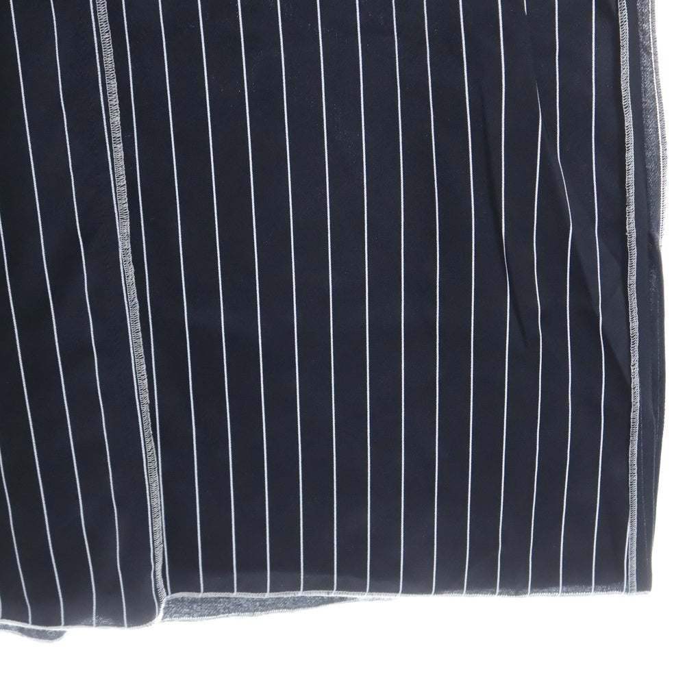 MM6 Maison Margiela(エムエムシックスメゾンマルジェラ) 22AW ピンストライプペンシルロングワンピース ブラック レディース S62CT0230 S60386