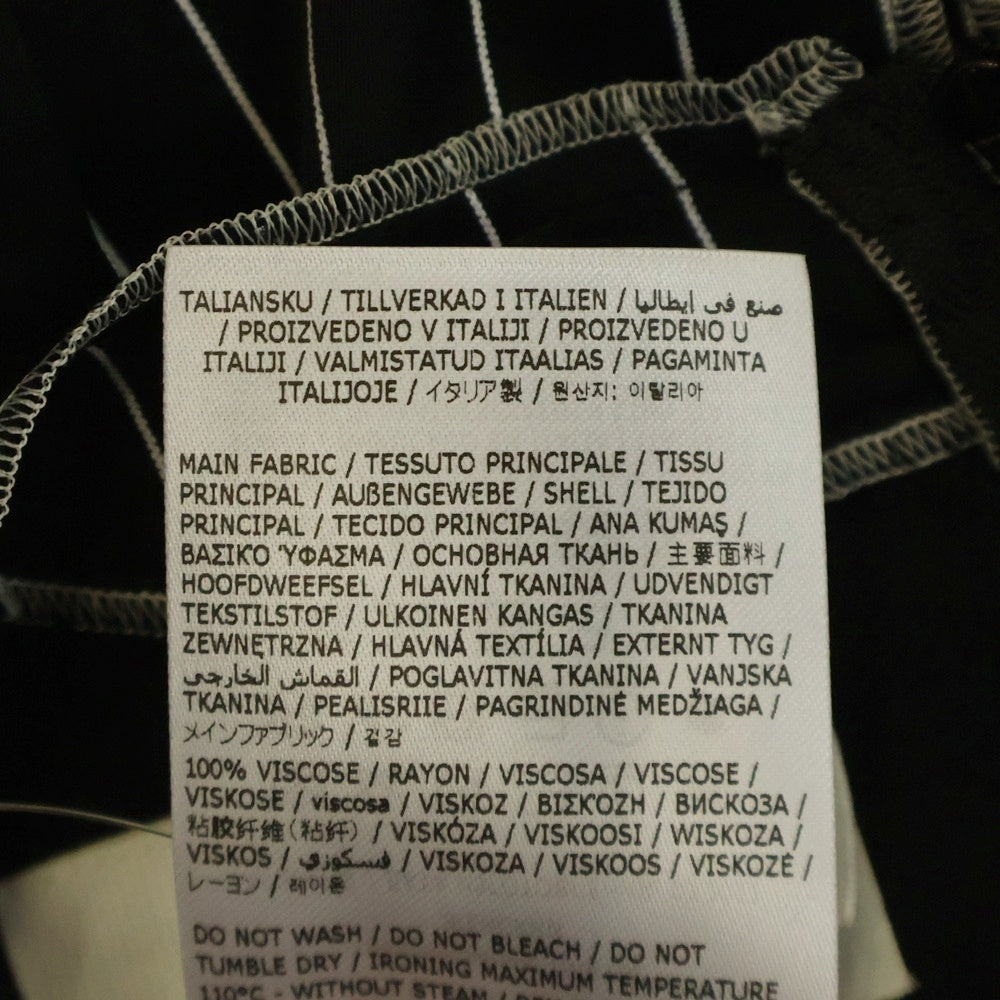 MM6 Maison Margiela(エムエムシックスメゾンマルジェラ) 22AW ピンストライプペンシルロングワンピース ブラック レディース S62CT0230 S60386