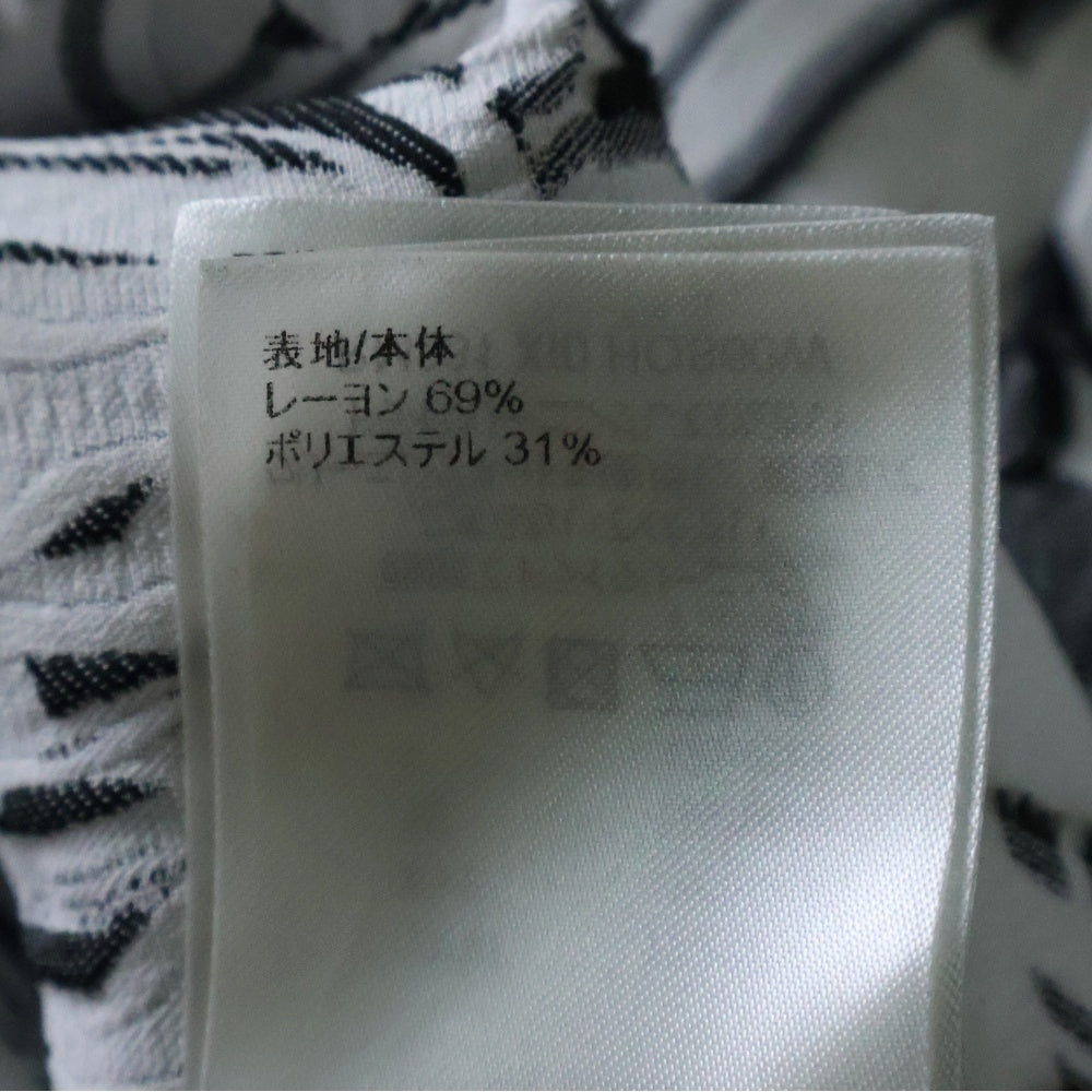 LOUIS VUITTON(ルイヴィトン) 23SS オーバーサイズジャガード 長袖シャツ ブラック/ホワイト RM231 X10 HOS60W