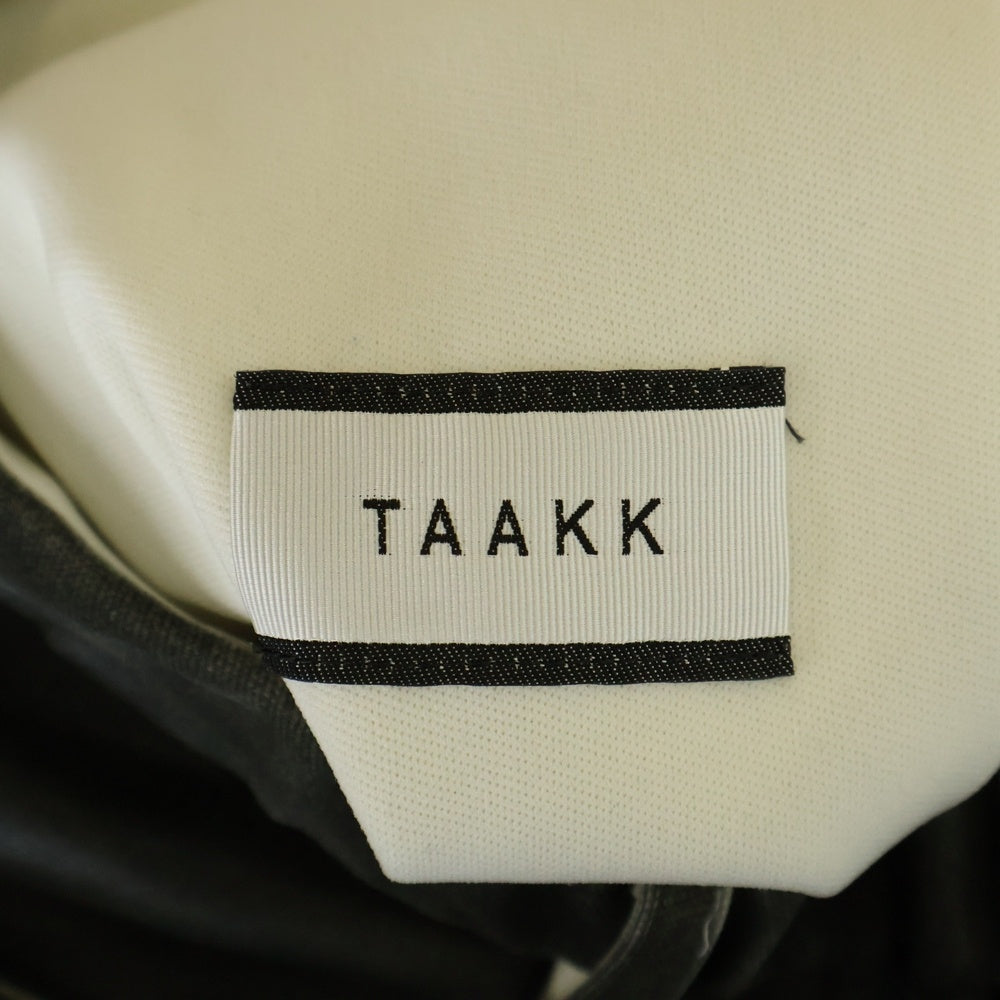 TAAKK(ターク) 22SS LEATHER COATING JERSEY TRACK PANTS レザーコーティング トラックパンツ ブラック TA22SS-PT055