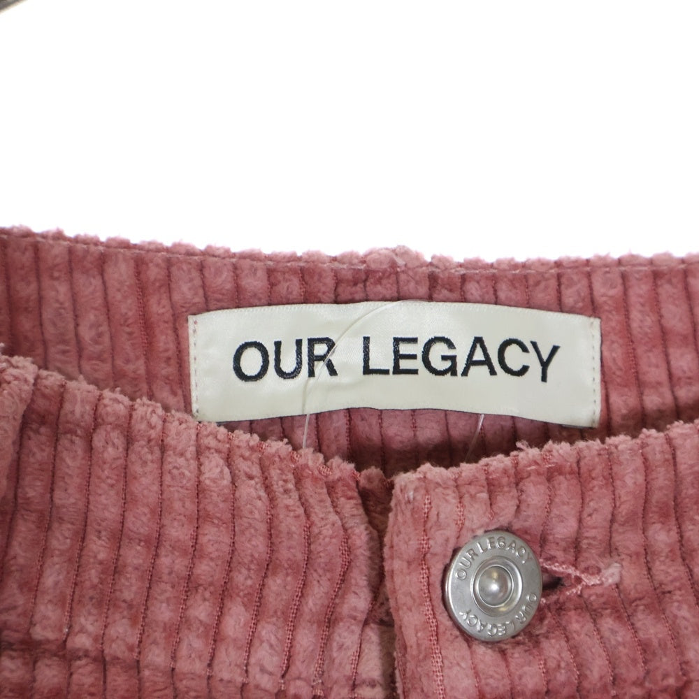 OUR LEGACY(アワーレガシー) ANTIQUE PINK RUSTIC CORD アンティーク ピンク コーデュロイパンツ M42357A