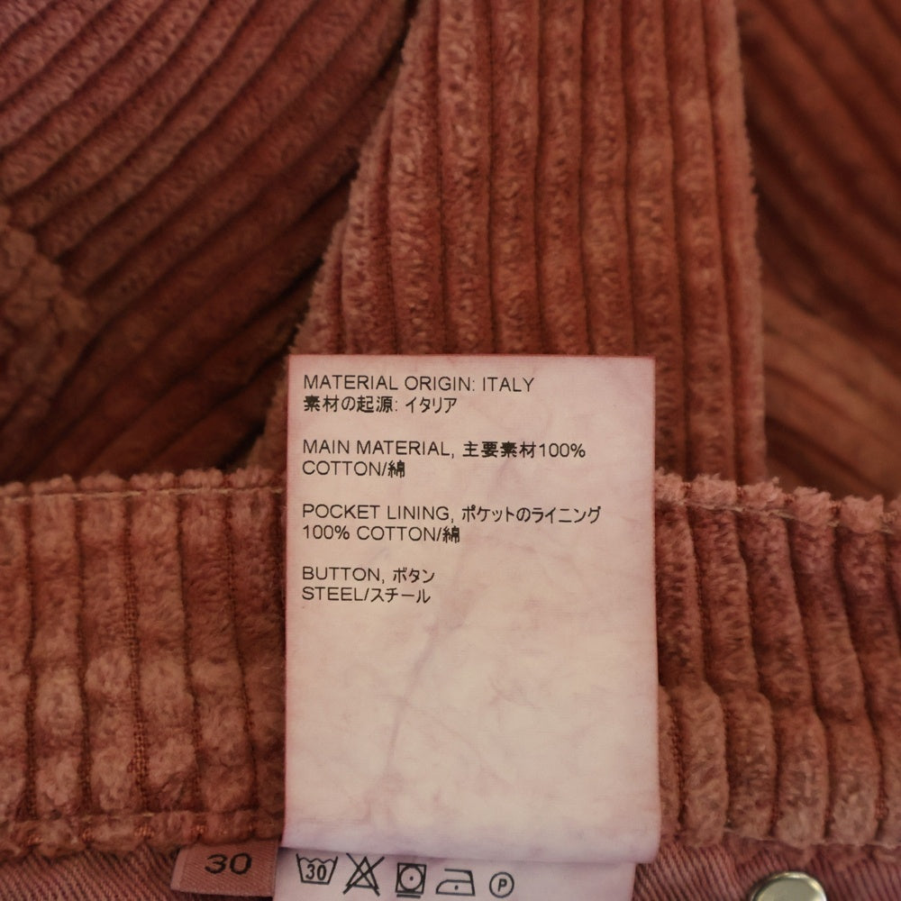 OUR LEGACY(アワーレガシー) ANTIQUE PINK RUSTIC CORD アンティーク ピンク コーデュロイパンツ M42357A