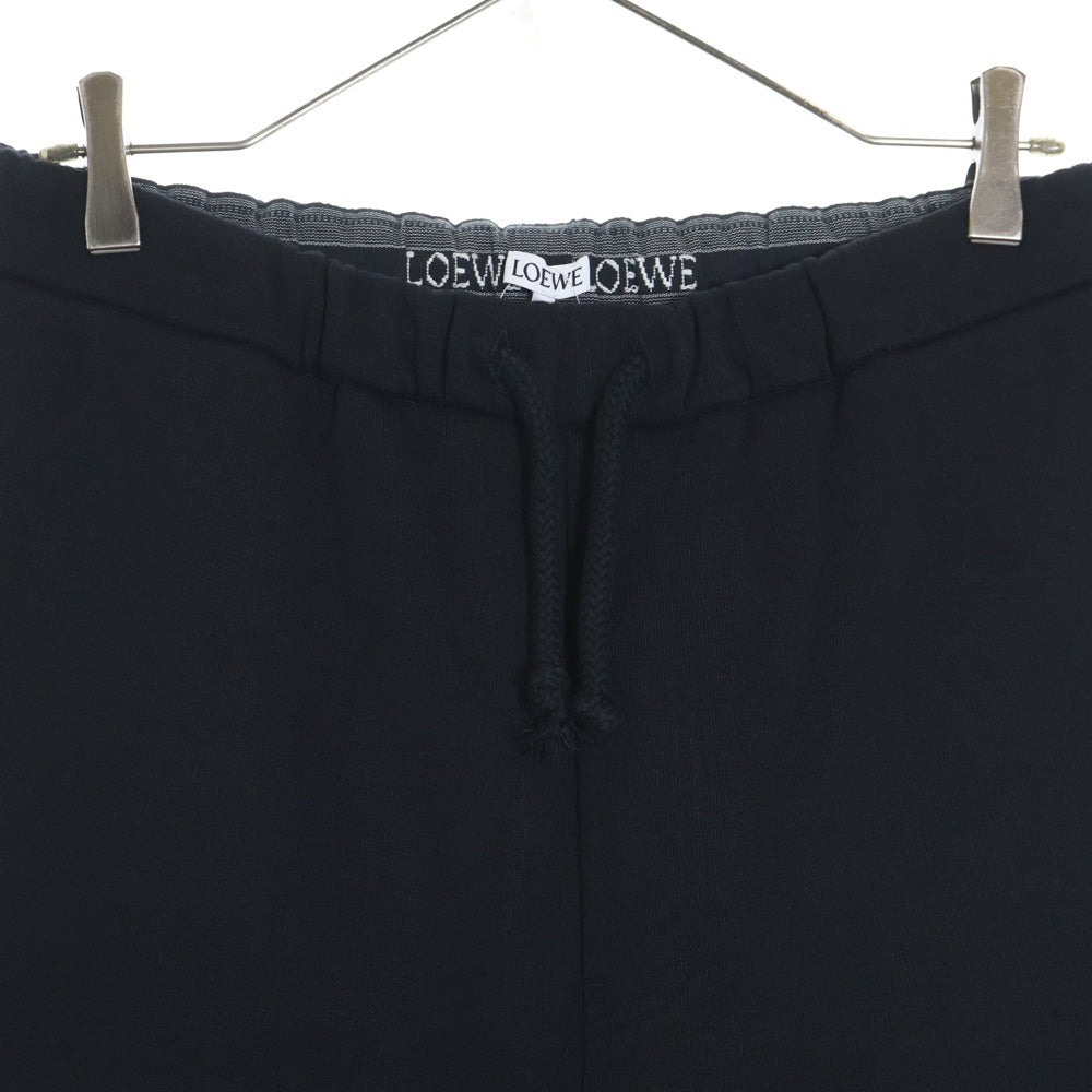 LOEWE(ロエベ) アナグラムロゴ刺繍 スウェットパンツ ジョガーパンツ ブラック H526Y27J10