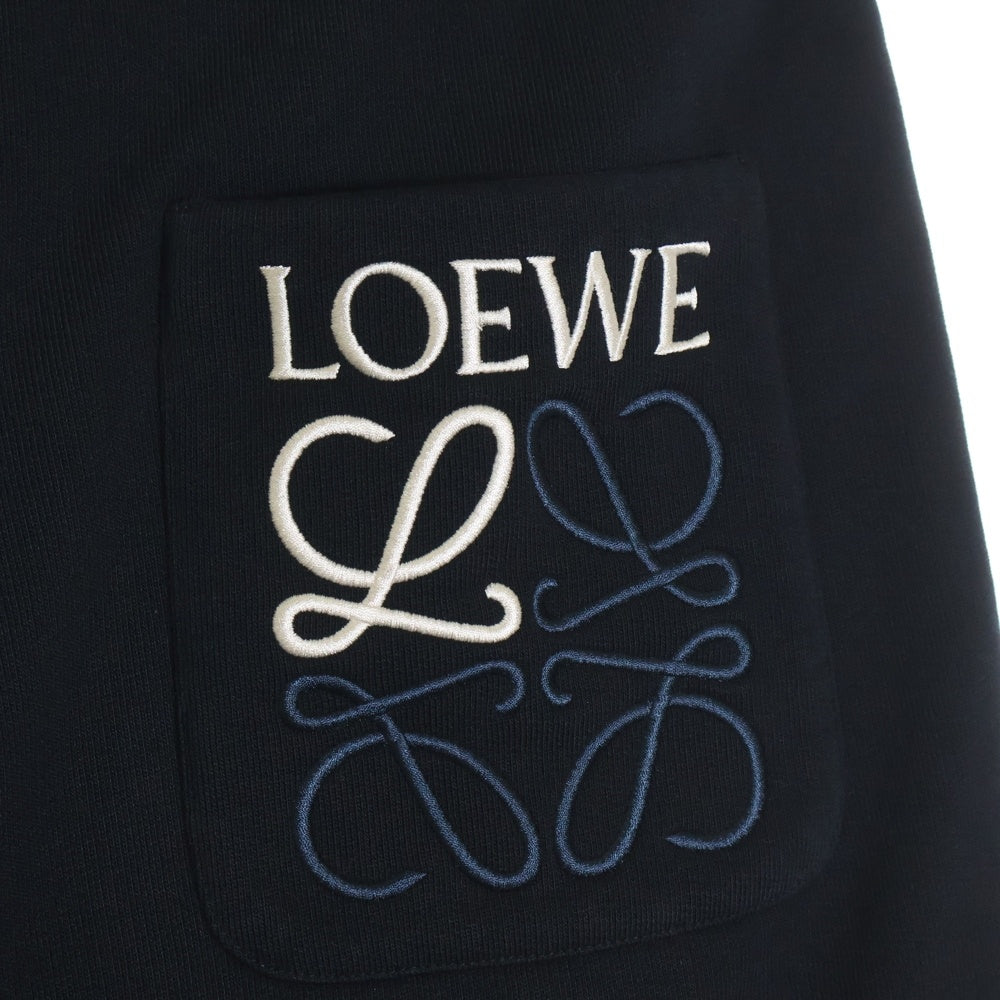 LOEWE(ロエベ) アナグラムロゴ刺繍 スウェットパンツ ジョガーパンツ ブラック H526Y27J10