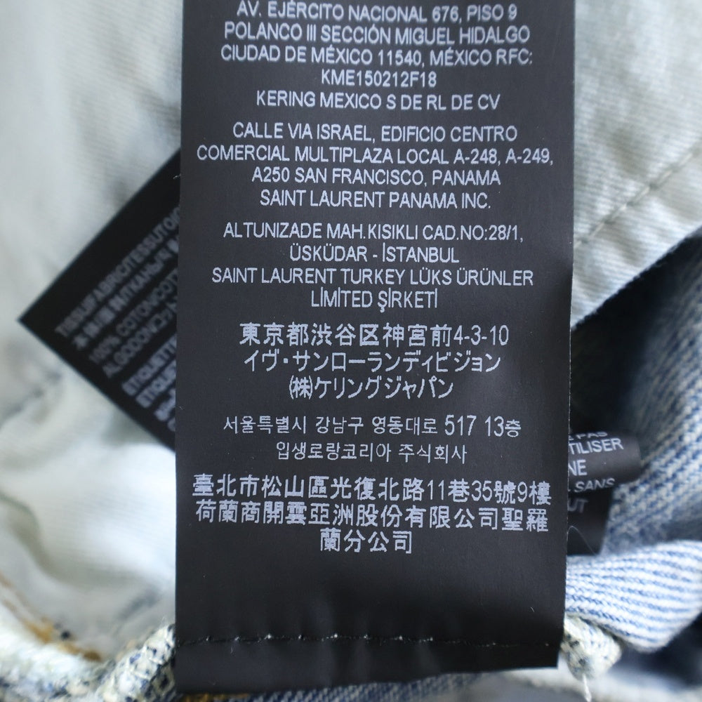 SAINT LAURENT PARIS(サンローランパリ) カットオフ デニムハーフパンツ ショーツ インディゴ 731551