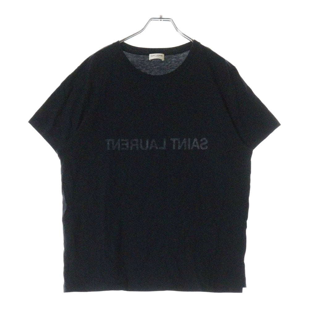 SAINT LAURENT PARIS(サンローランパリ) Reverse Logo Tee リバースロゴ 半袖Tシャツ カットソー ネイビー 663278