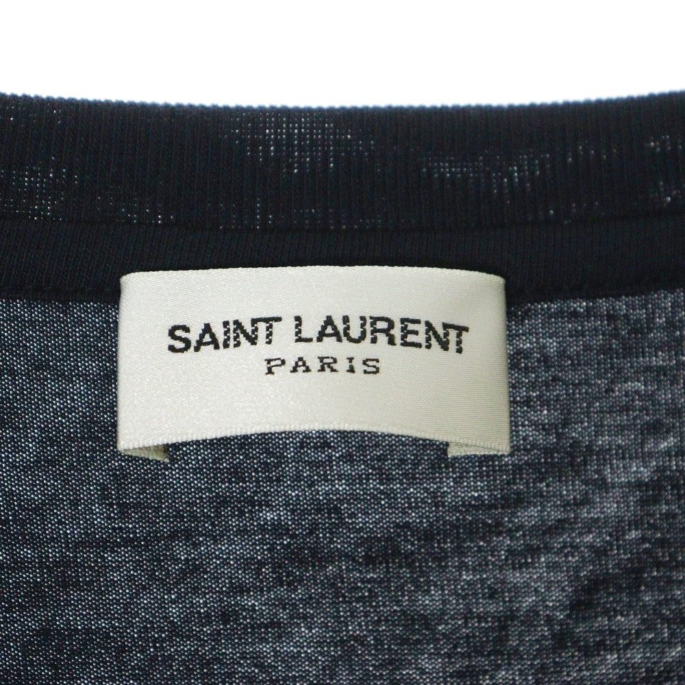 SAINT LAURENT PARIS(サンローランパリ) Reverse Logo Tee リバースロゴ 半袖Tシャツ カットソー ネイビー 663278