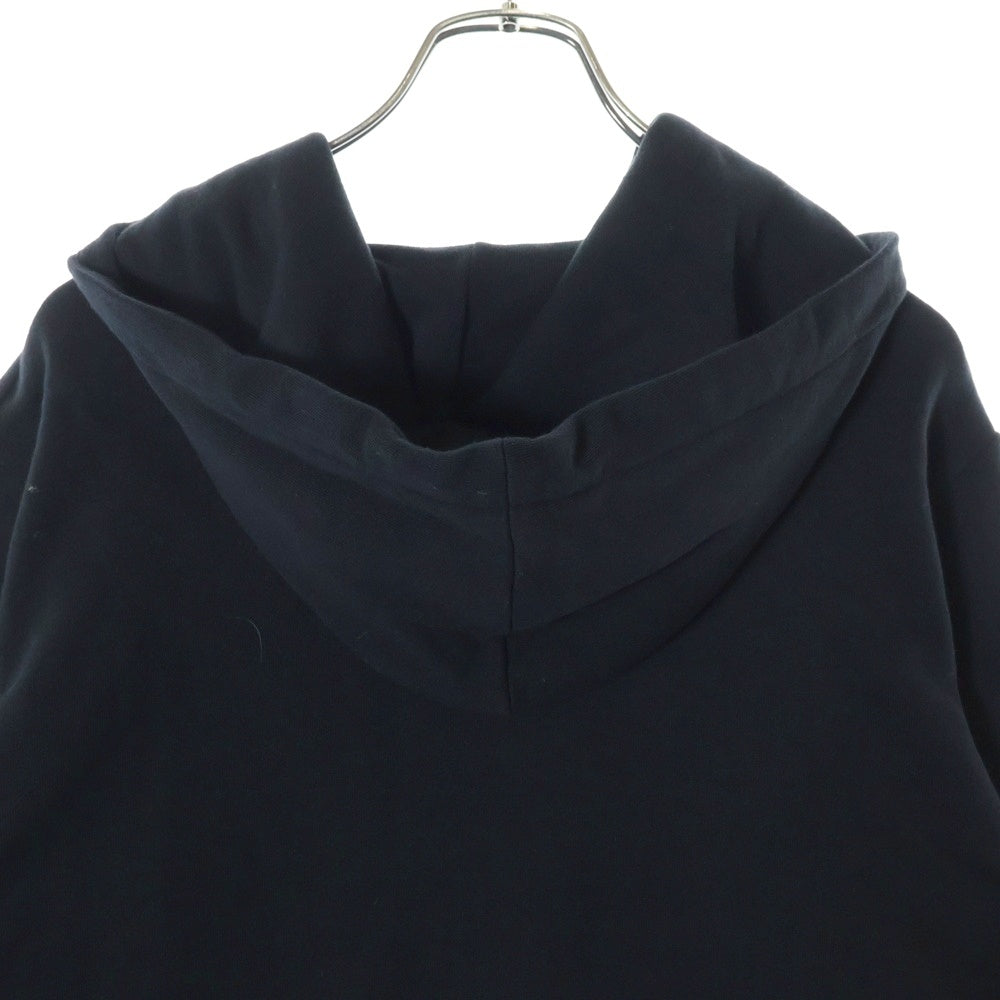 SAINT LAURENT PARIS(サンローランパリ) シグニチャー クロップ プルオーバーパーカー スウェット ブラック 464581
