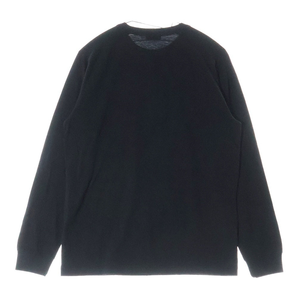 DIOR(ディオール) 23SS ×ERL イーアールエル ロゴ刺繍ロングスリーブTシャツ 長袖カットソー ブラック 313J643A0753
