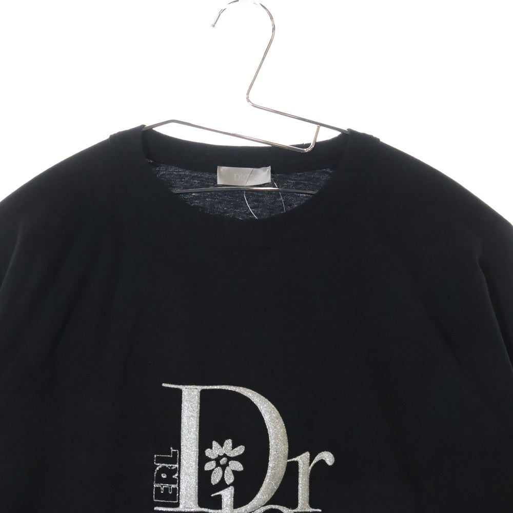 DIOR(ディオール) 23SS ×ERL イーアールエル ロゴ刺繍ロングスリーブTシャツ 長袖カットソー ブラック 313J643A0753