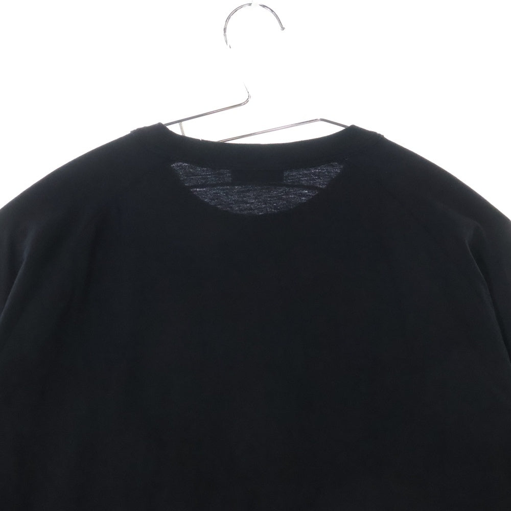 DIOR(ディオール) 23SS ×ERL イーアールエル ロゴ刺繍ロングスリーブTシャツ 長袖カットソー ブラック 313J643A0753