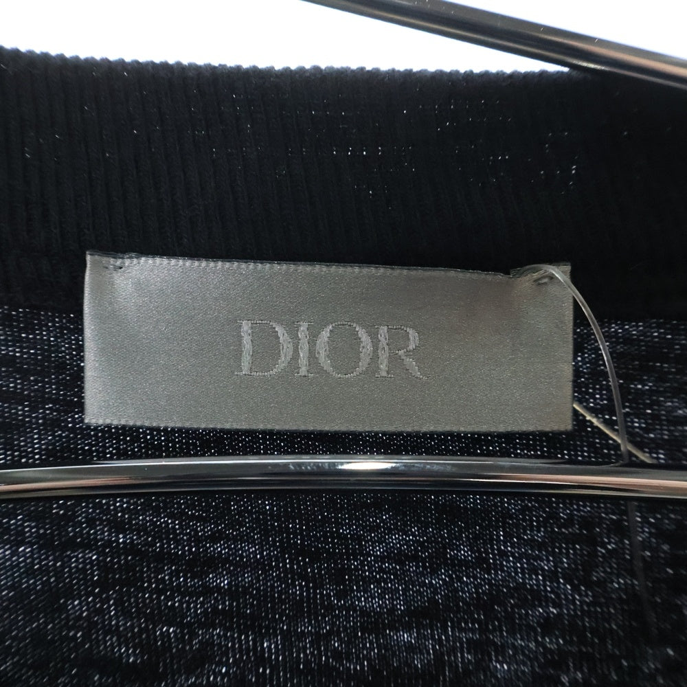 DIOR(ディオール) 23SS ×ERL イーアールエル ロゴ刺繍ロングスリーブTシャツ 長袖カットソー ブラック 313J643A0753