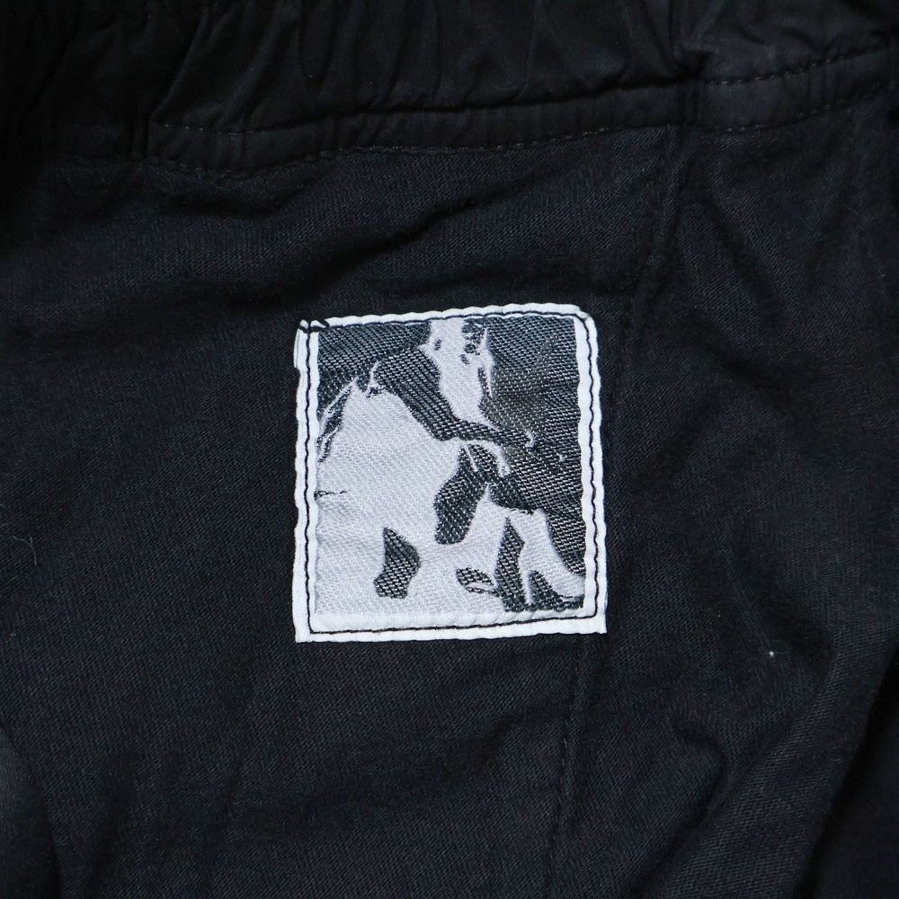 DRKSHDW(ダークシャドウ) PRISONER DRAWSTRING プリズナー ドローストリングパンツ ブラック DU02A3395-RIG