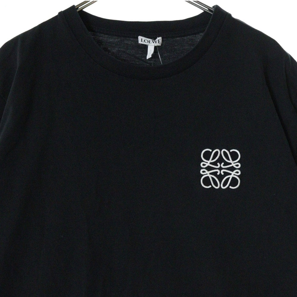 LOEWE(ロエベ) T-Shirt アナグラム ロゴ刺繍 半袖Tシャツ ブラック H6299000CR
