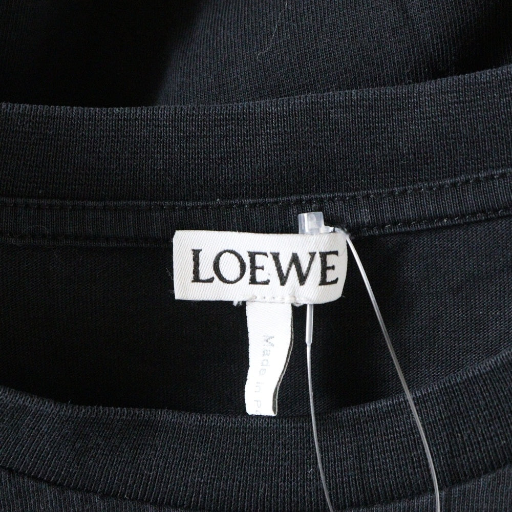 LOEWE(ロエベ) T-Shirt アナグラム ロゴ刺繍 半袖Tシャツ ブラック H6299000CR