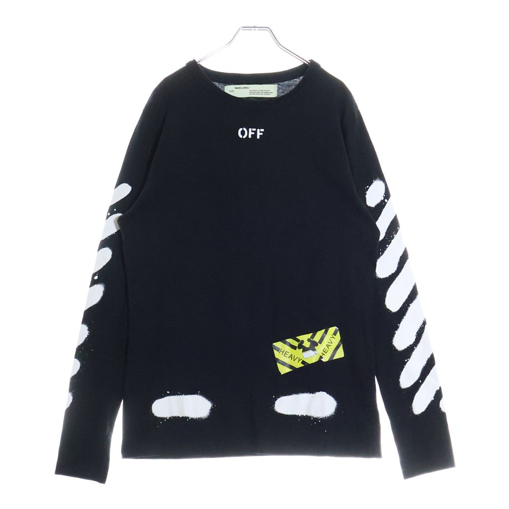 OFF-WHITE(オフホワイト) 17SS Mirror Mirror L/S T-Shirt 長袖Tシャツ ロンT ブラック